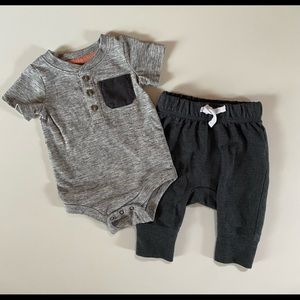 Cat & Jack Newborn Outfit Heather Gray